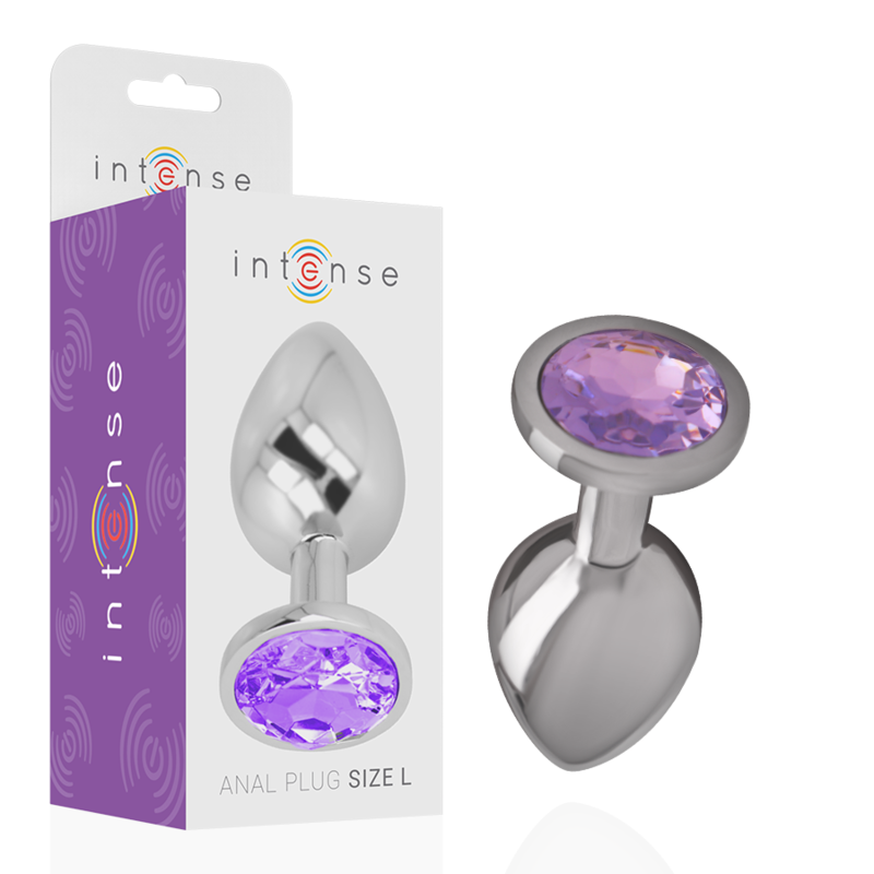 Plug anal bijou cristal violet Intense Anal Toys -- S