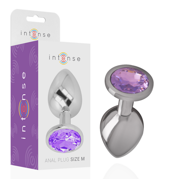 Plug anal bijou cristal violet Intense Anal Toys -- M