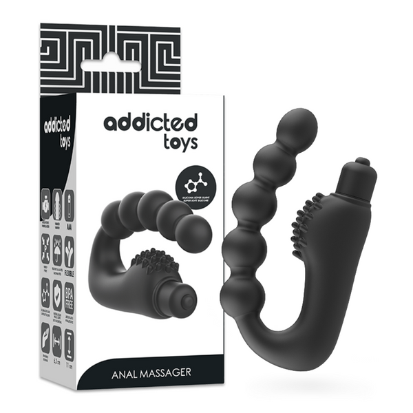 Masseur anal prostatique vibrant flexible Addicted Toys