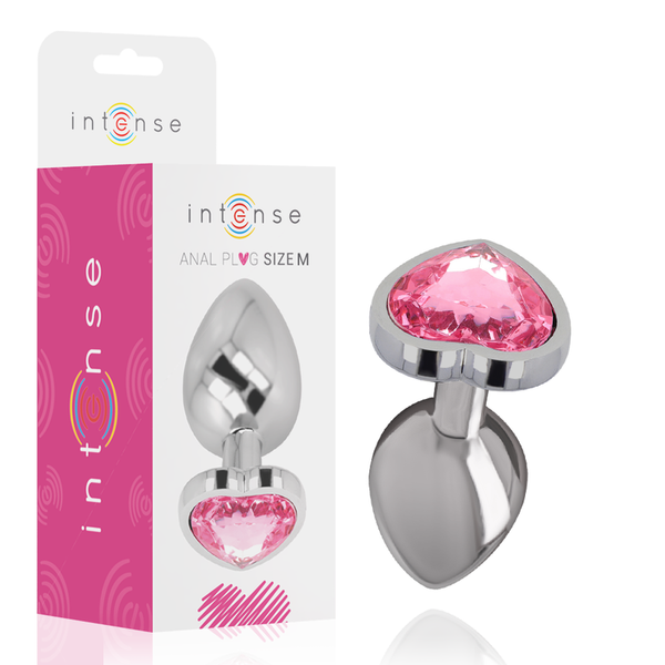 Plug anal bijou coeur rose Intense Anal Toys -- M