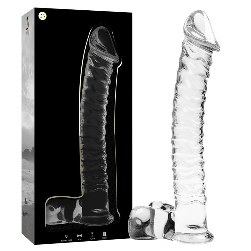 Gode en verre borosilicate Nebula Series by Ibiza modèle 23 -- #8C8C8C