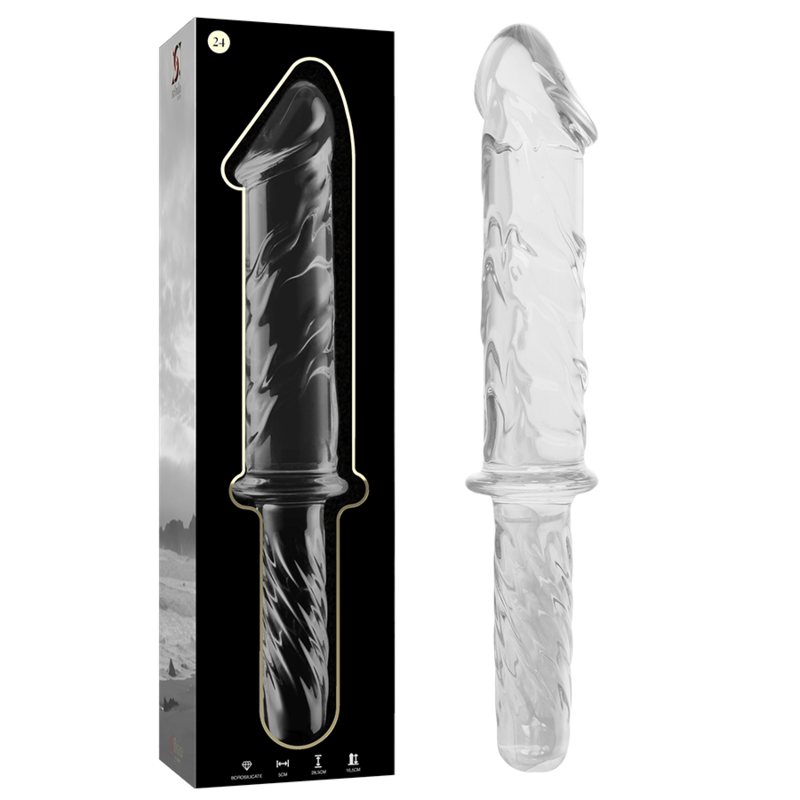 Gode en verre borosilicate Nebula Series by Ibiza modèle 24 -- #8C8C8C