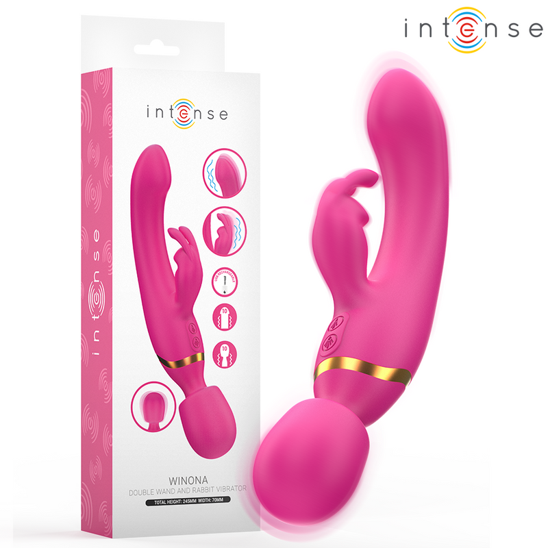 Vibromasseur double Intense Winona Lapin et Baguette
