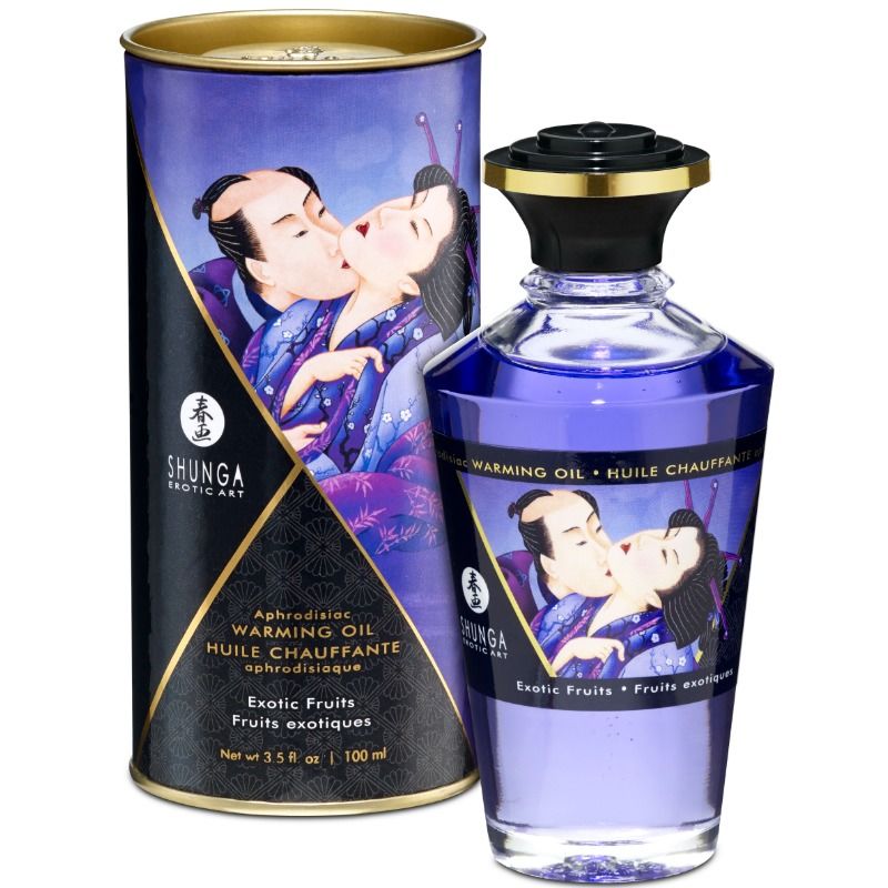 Huile de massage effet thermique Shunga Oils Libido -- Fruits Exotiques
