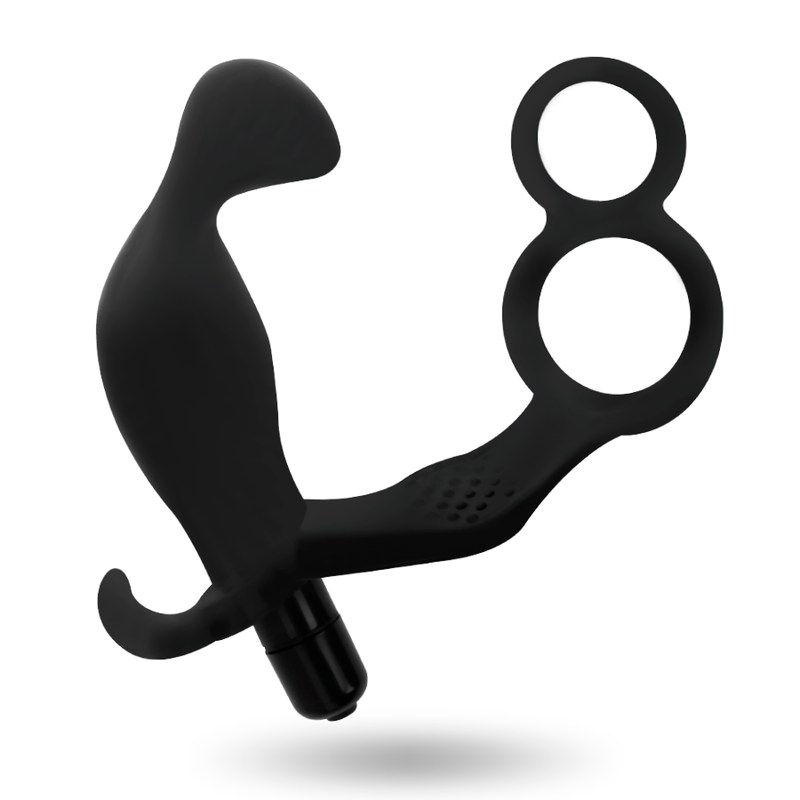 Plug anal double anneau pénis testicules Addicted Toys