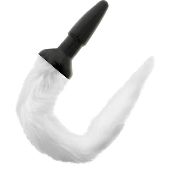 Plug anal queue blanche Darkness Anal en silicone