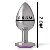 Plug anal bijou cristal violet Intense Anal Toys -- S