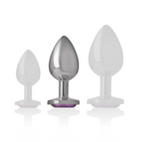 Plug anal bijou cristal violet Intense Anal Toys -- M
