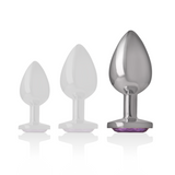Plug anal bijou cristal violet Intense Anal Toys -- L