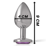 Plug anal bijou cristal violet Intense Anal Toys -- L