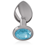 Plug anal bijou cristal bleu Intense Anal Toys -- full