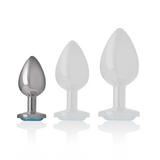 Plug anal bijou cristal bleu Intense Anal Toys -- S