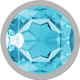Plug anal bijou cristal bleu Intense Anal Toys -- full