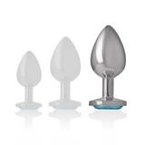 Plug anal bijou cristal bleu Intense Anal Toys -- L
