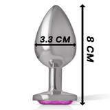 Plug anal bijou cristal rose Intense Anal Toys -- M