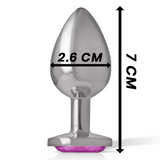 Plug anal bijou cristal rose Intense Anal Toys -- S