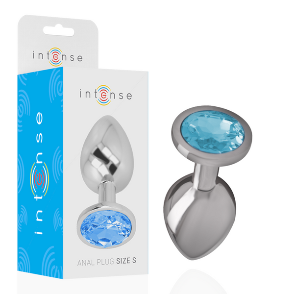 Plug anal bijou cristal bleu Intense Anal Toys -- S