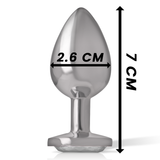 Plug anal bijou coeur blanc Intense Anal Toys -- S