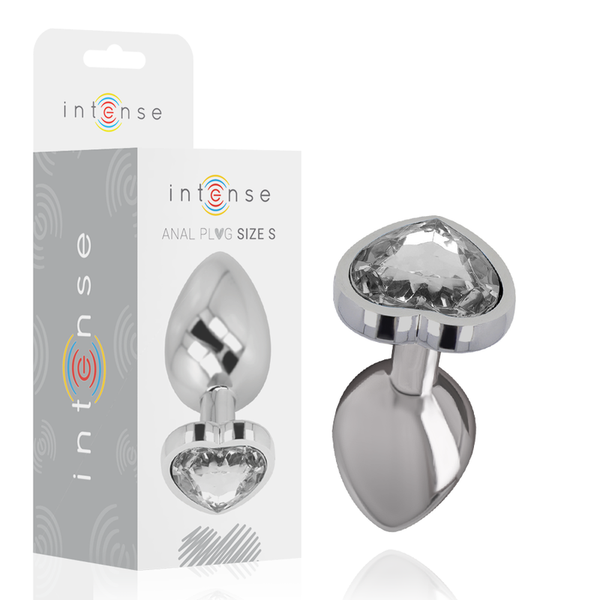 Plug anal bijou coeur blanc Intense Anal Toys -- S