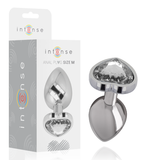 Plug anal bijou coeur blanc Intense Anal Toys -- M
