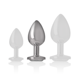 Plug anal bijou coeur blanc Intense Anal Toys -- M