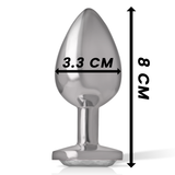 Plug anal bijou coeur blanc Intense Anal Toys -- M