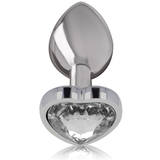 Plug anal bijou coeur blanc Intense Anal Toys -- full