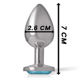 Plug anal bijou coeur bleu Intense Anal Toys -- S