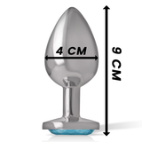 Plug anal bijou coeur bleu Intense Anal Toys -- L