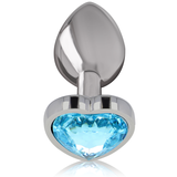 Plug anal bijou coeur bleu Intense Anal Toys -- full