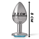 Plug anal bijou coeur bleu Intense Anal Toys -- M