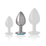 Plug anal bijou coeur bleu Intense Anal Toys -- M
