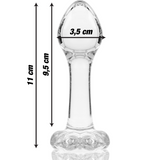 Plug anal en verre borosilicate Nebula Series By Ibiza modèle 2 -- #8C8C8C