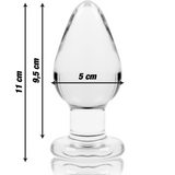 Plug anal en verre borosilicate Nebula Series By Ibiza modèle 3 -- #8C8C8C