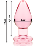 Plug anal en verre borosilicate Nebula Series By Ibiza modèle 3 -- #DF516D
