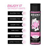 Huile de massage premium Bruma effet chaleur 3 en 1 100 ml -- Chewing-gum