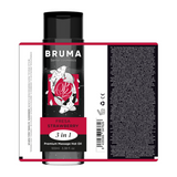 Huile de massage premium Bruma effet chaleur 3 en 1 100 ml -- Fraise