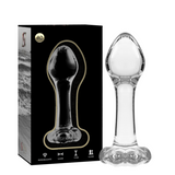 Plug anal en verre borosilicate Nebula Series By Ibiza modèle 2 -- #8C8C8C