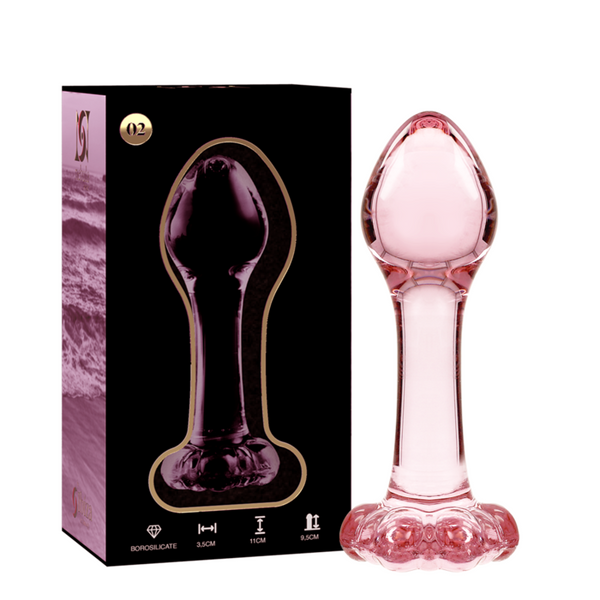 Plug anal en verre borosilicate Nebula Series By Ibiza modèle 2 -- #DF516D