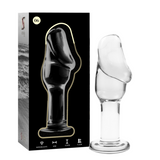 Plug anal en verre borosilicate Nebula Series By Ibiza modèle 6 -- #8C8C8C