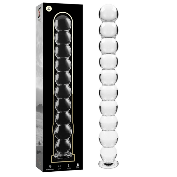 Gode en verre borosilicate Nebula Series by Ibiza modèle 22 -- #8C8C8C