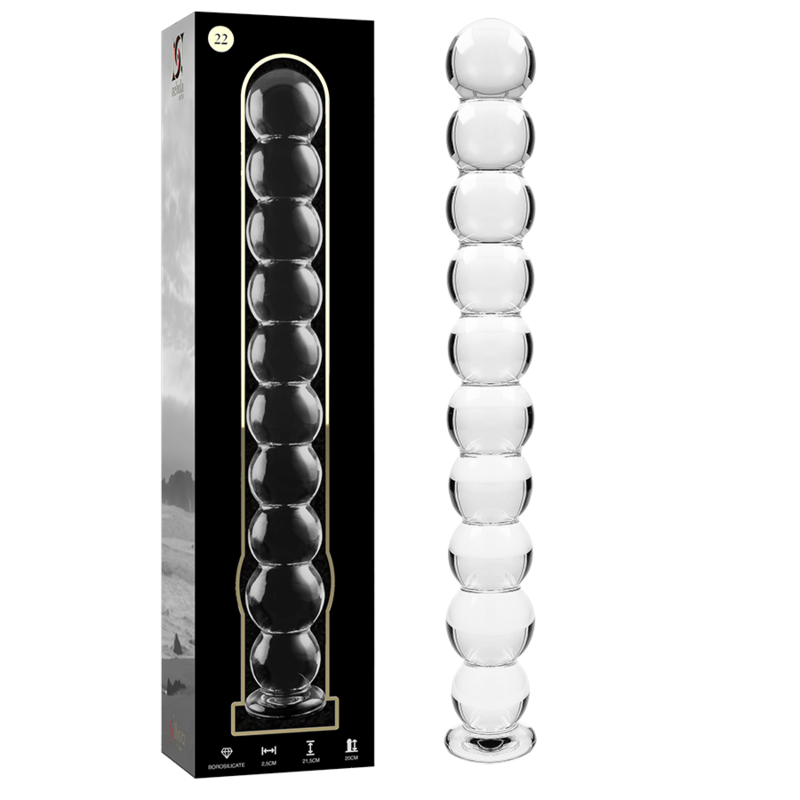Gode en verre borosilicate Nebula Series by Ibiza modèle 22 -- #8C8C8C
