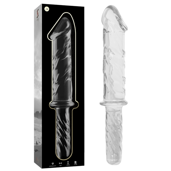 Gode en verre borosilicate Nebula Series by Ibiza modèle 24 -- #8C8C8C