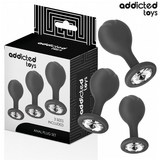 Lot de 3 plugs anaux bijou Addicted Toys