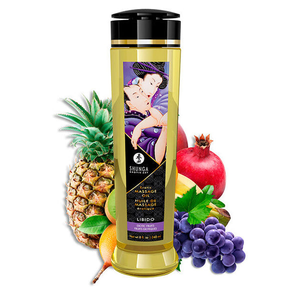 Huile de massage érotique Shunga Oils Libido -- Fruits Exotiques