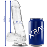 Gode réaliste transparent X Ray avec boules