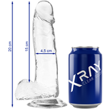 Gode réaliste transparent X Ray avec boules