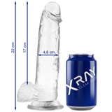 Gode réaliste transparent X Ray avec boules